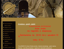 Tablet Screenshot of amadeusnagrobki.pl